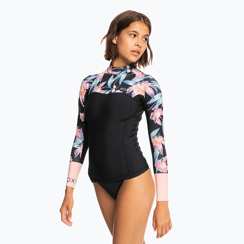 Koszulka neoprenowa damska ROXY 1.0 mm Swell Series 2022 Qlock anthracite paradise found s 4