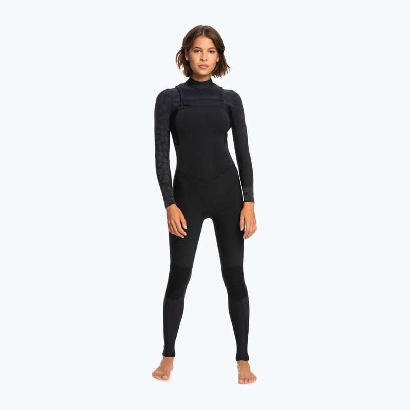 Pianka do pływania damska ROXY 3/2 mm Swell Series Chest Zip GBS black 6