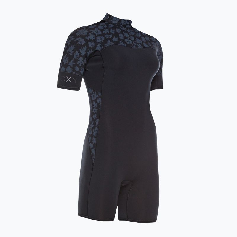 Pianka do pływania damska ROXY 2 mm Swell Series Back Zip Springsuit Qlock black