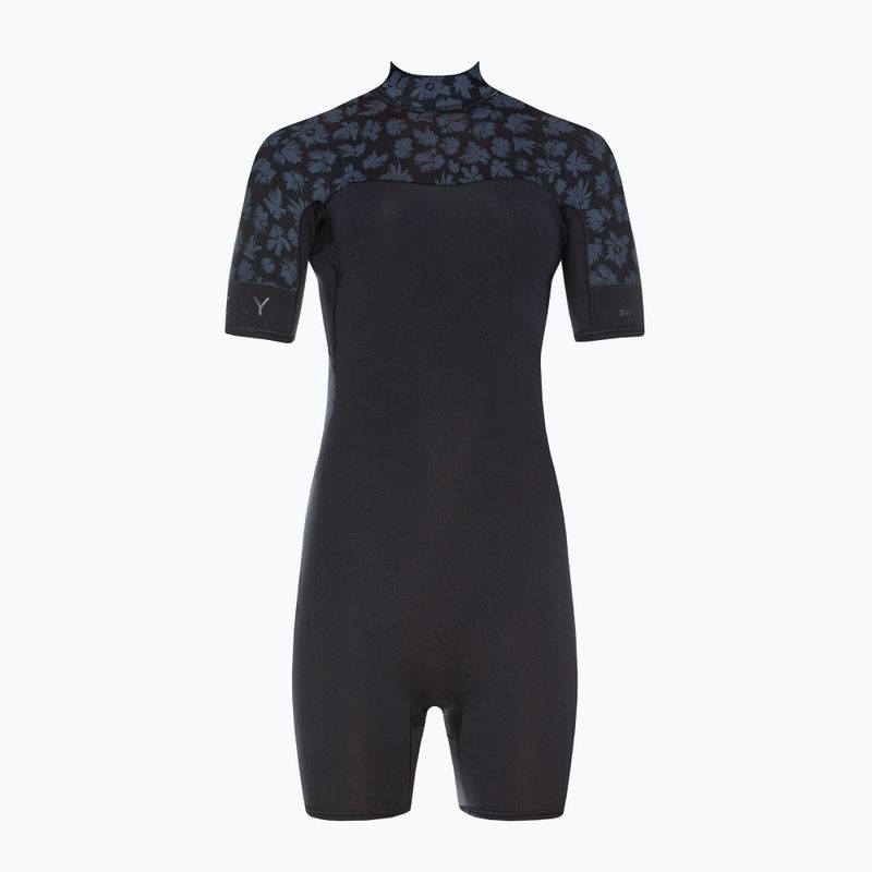 Pianka do pływania damska ROXY 2 mm Swell Series Back Zip Springsuit Qlock black 2