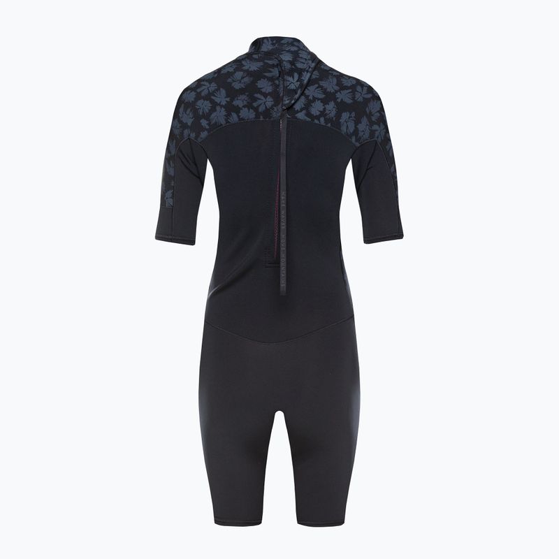 Pianka do pływania damska ROXY 2 mm Swell Series Back Zip Springsuit Qlock black 3