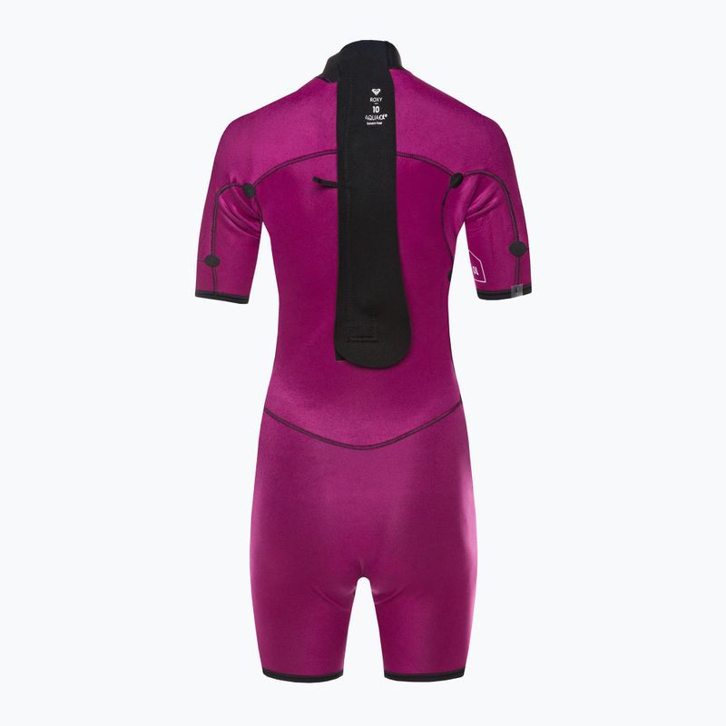 Pianka do pływania damska ROXY 2 mm Swell Series Back Zip Springsuit Qlock black 5
