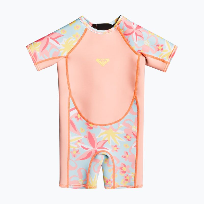 Pianka do pływania ROXY 1,5 mm Swell Series Back Zip Springsuit tanager tur tw floral conf