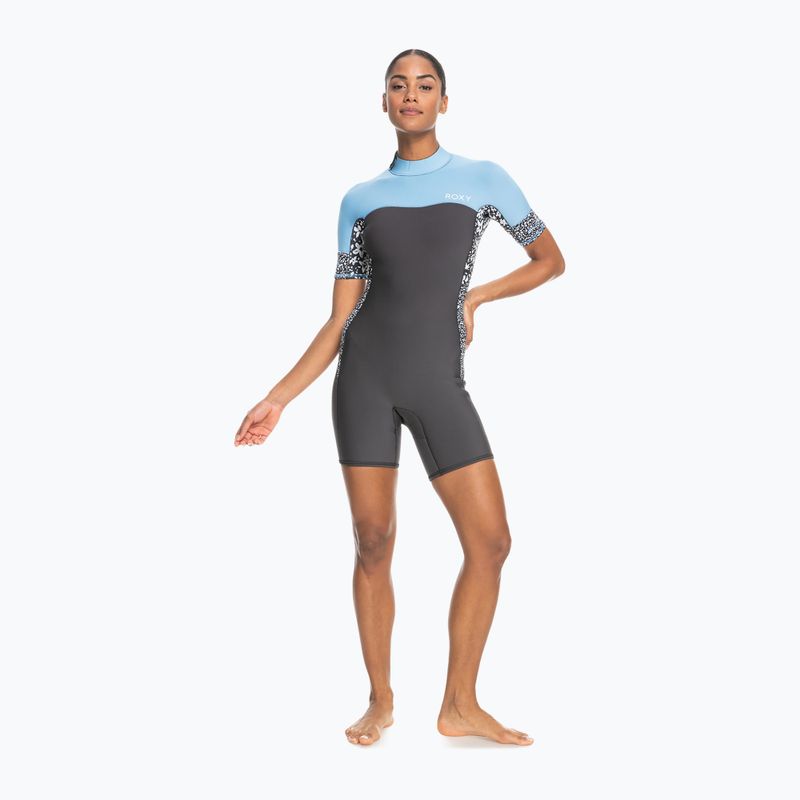 Pianka do pływania damska ROXY 2 mm Swell Series Back Zip Springsuit Qlock jet/boy blue 2