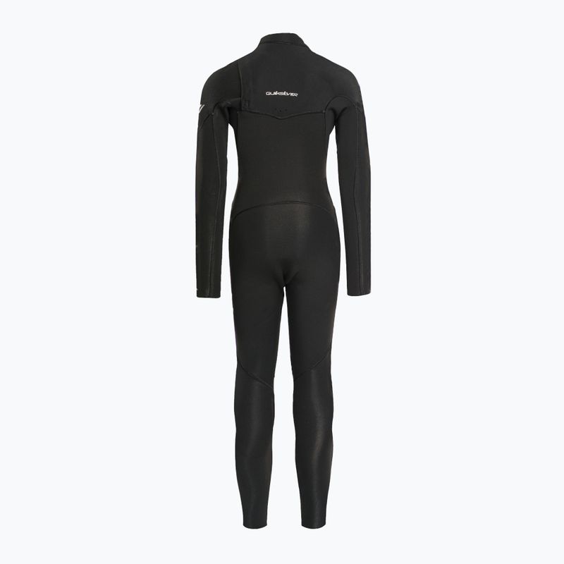 Pianka do pływania dziecięca Quiksilver 3/2 mm Everyday Sessions Chest Zip black 3