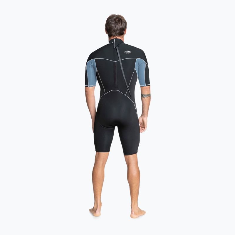 Pianka do pływania męska Quiksilver 2/2 mm Capsule Saturn Back Zip Springsuit black/provincial blue 8