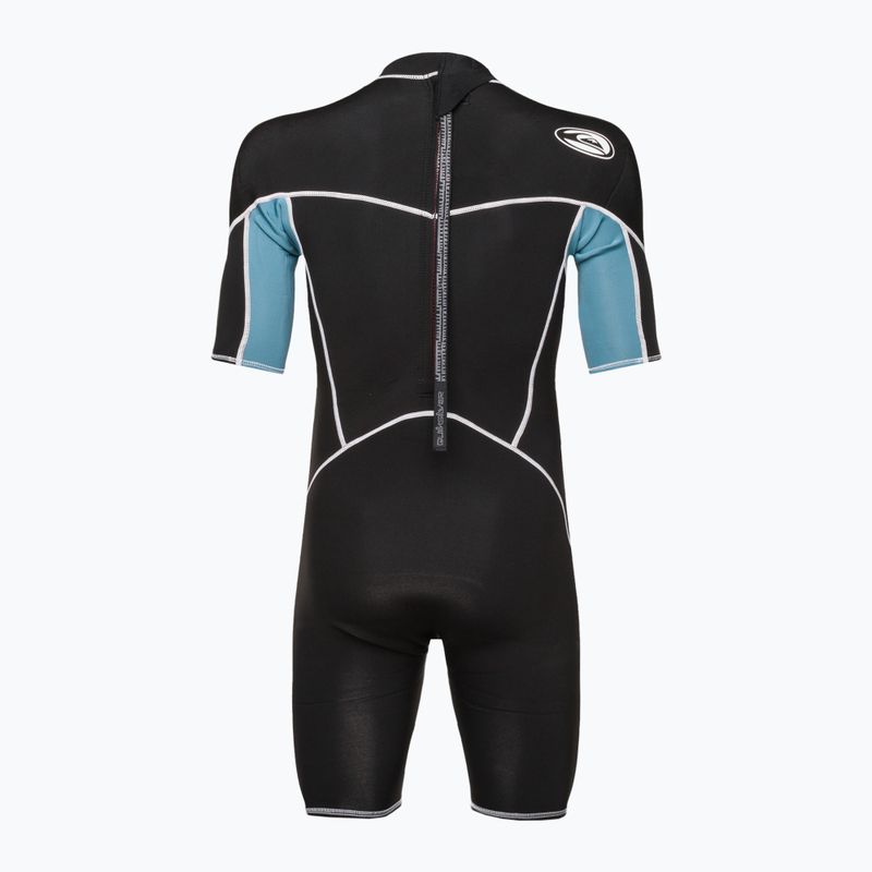 Pianka do pływania męska Quiksilver 2/2 mm Capsule Saturn Back Zip Springsuit black/provincial blue 3
