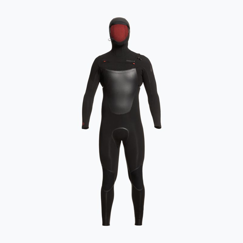Pianka do pływania męska Quiksilver Marathon Sessions 4/3 mm Hooded Chest Zip black