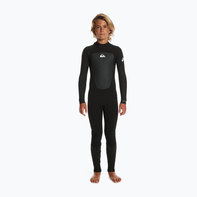 Pianka do pływania dziecięca Quiksilver 3/2 mm Prologue Back Zip black 11