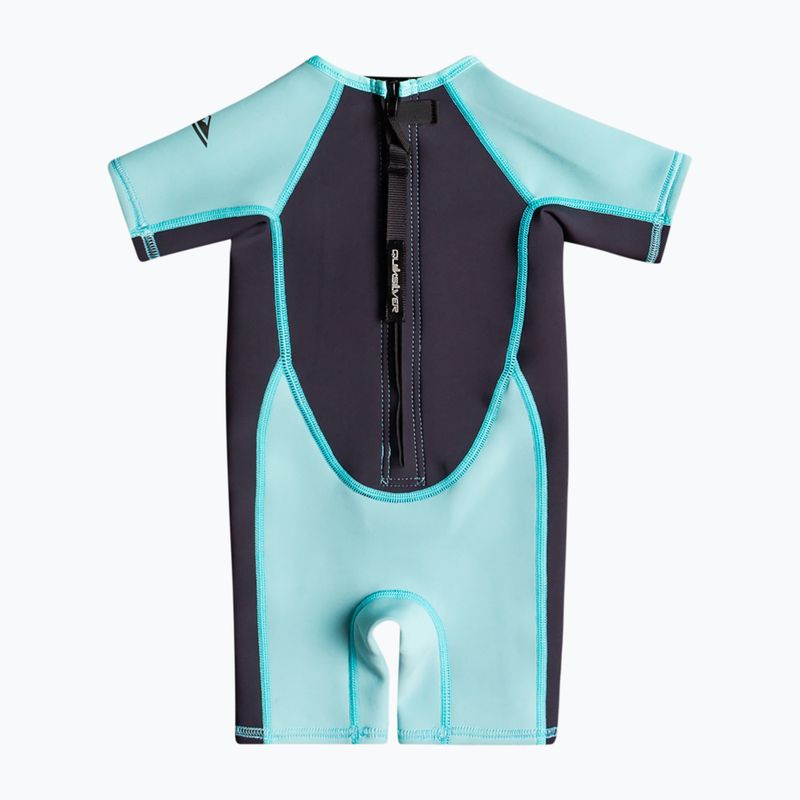 Pianka do pływania dziecięca Quiksilver 1,5 mm Toddler Back Zip Springsuit black/jet black/blue 2