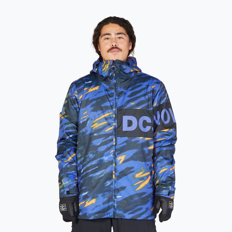 Kurtka snowboardowa męska DC Propaganda angled tie dye royal blue