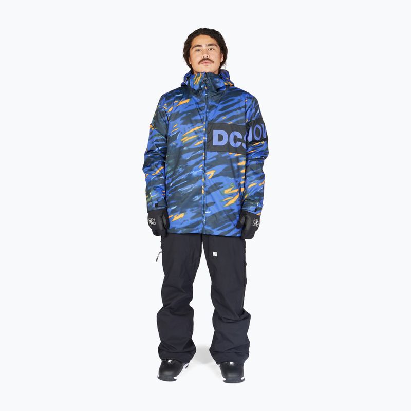 Kurtka snowboardowa męska DC Propaganda angled tie dye royal blue 2