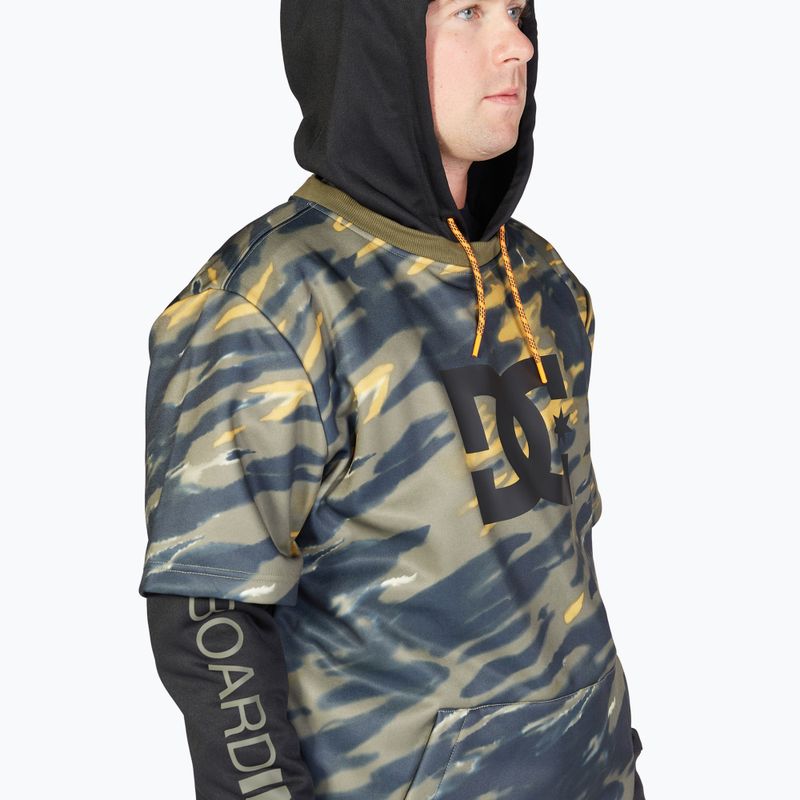 Bluza snowboardowa męska DC Dryden angled tie dye ivy green 4