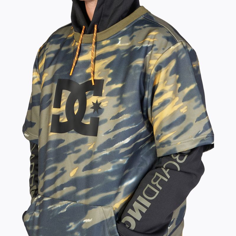 Bluza snowboardowa męska DC Dryden angled tie dye ivy green 5