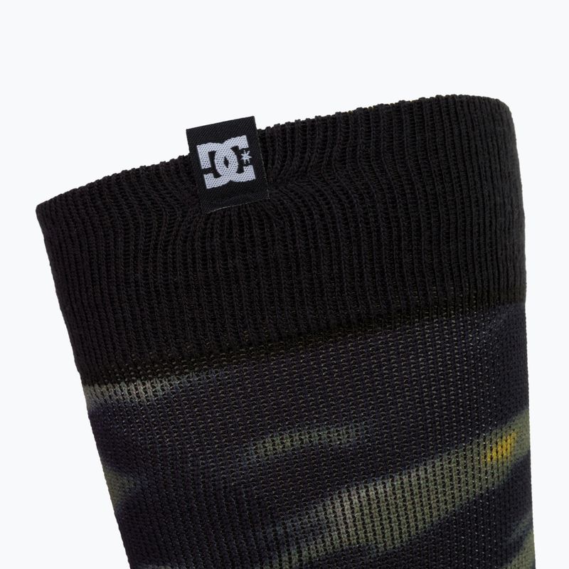 Skarpety snowboardowe męskie DC Sanctioned angled tie dye ivy green 3
