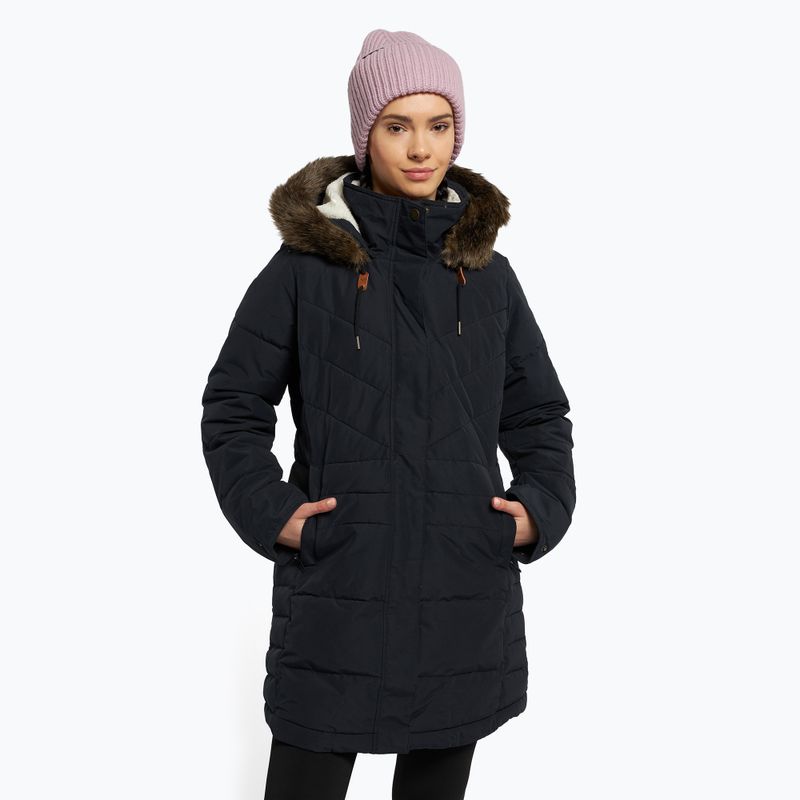 Płaszcz puchowy damski ROXY Ellie true black