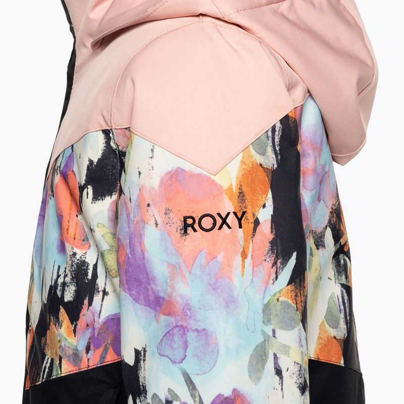 Kurtka snowboardowa dziecięca ROXY Whist true black tenderness 3