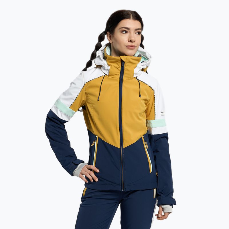 Kurtka snowboardowa damska ROXY Peak Chic Softshell honey