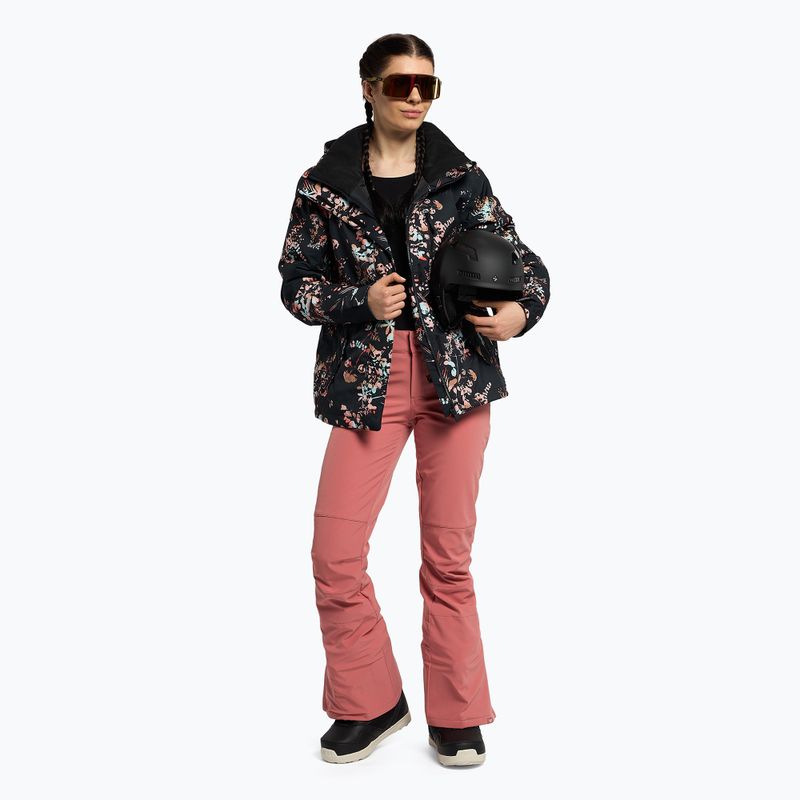 Kurtka snowboardowa damska ROXY Jetty true black tropical cyanotype 2