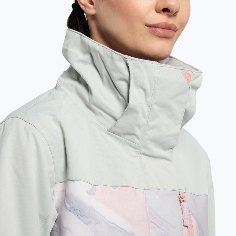 Kurtka snowboardowa damska ROXY Jetty Block gray violet marble 6