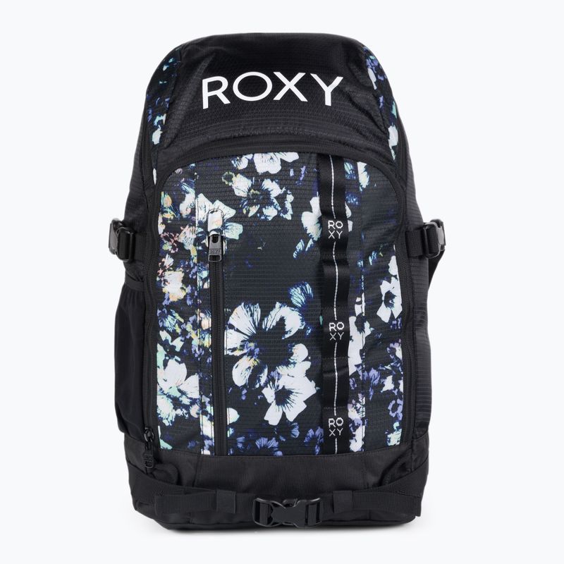 Plecak snowboardowy ROXY Tribute 23 l true black black flowers
