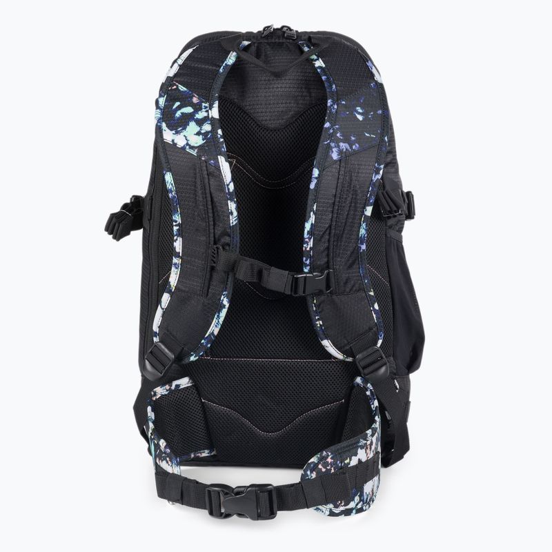 Plecak snowboardowy ROXY Tribute 23 l true black black flowers 3