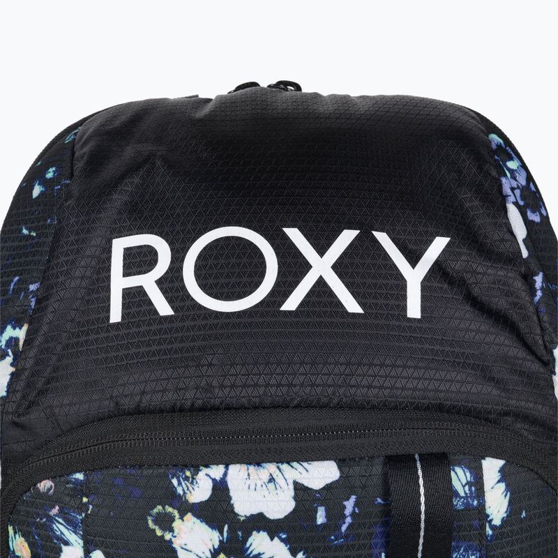 Plecak snowboardowy ROXY Tribute 23 l true black black flowers 4