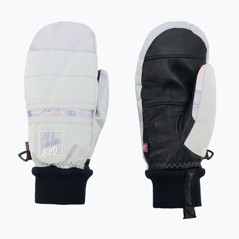 Rękawice snowboardowe damskie ROXY Chloe Kim gray violet marble