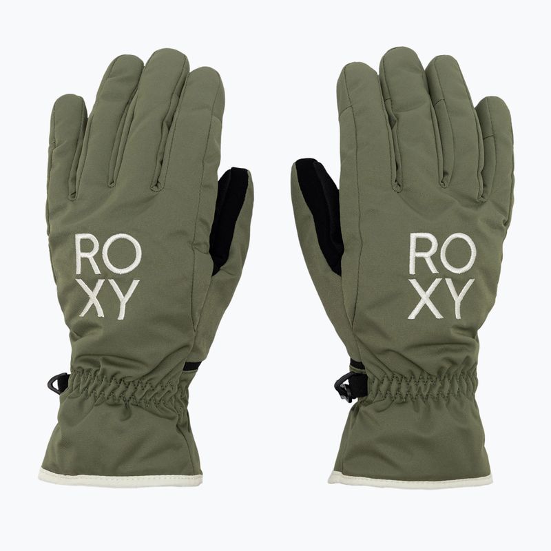 Rękawice snowboardowe damskie ROXY Freshfields deep lichen green 3