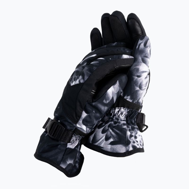 Rękawice snowboardowe damskie ROXY Jetty true black future flower