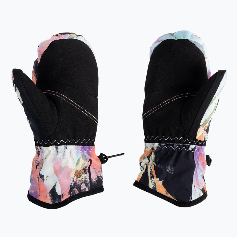 Rękawice snowboardowe dziecięce ROXY Jetty true black tenderness 3