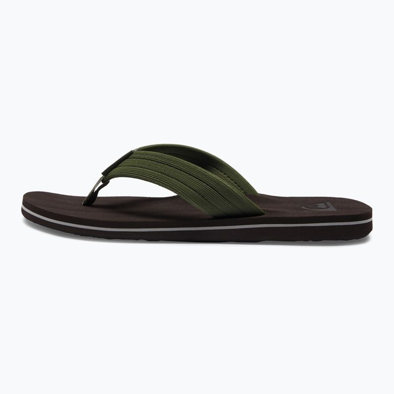Japonki męskie Quiksilver Molokai Layback Textured brown/brown/green 11