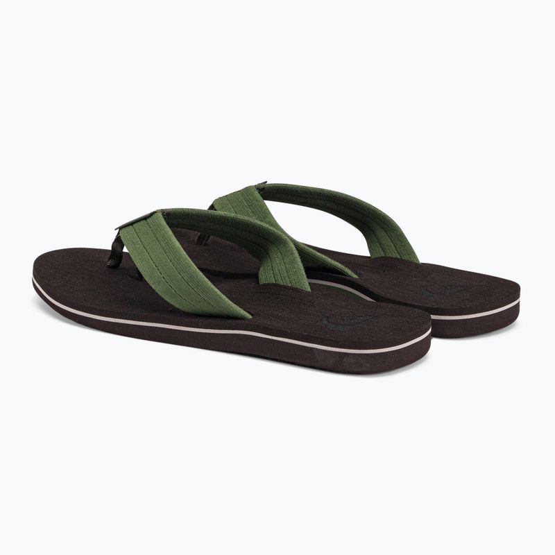 Japonki męskie Quiksilver Molokai Layback Textured brown/brown/green 3