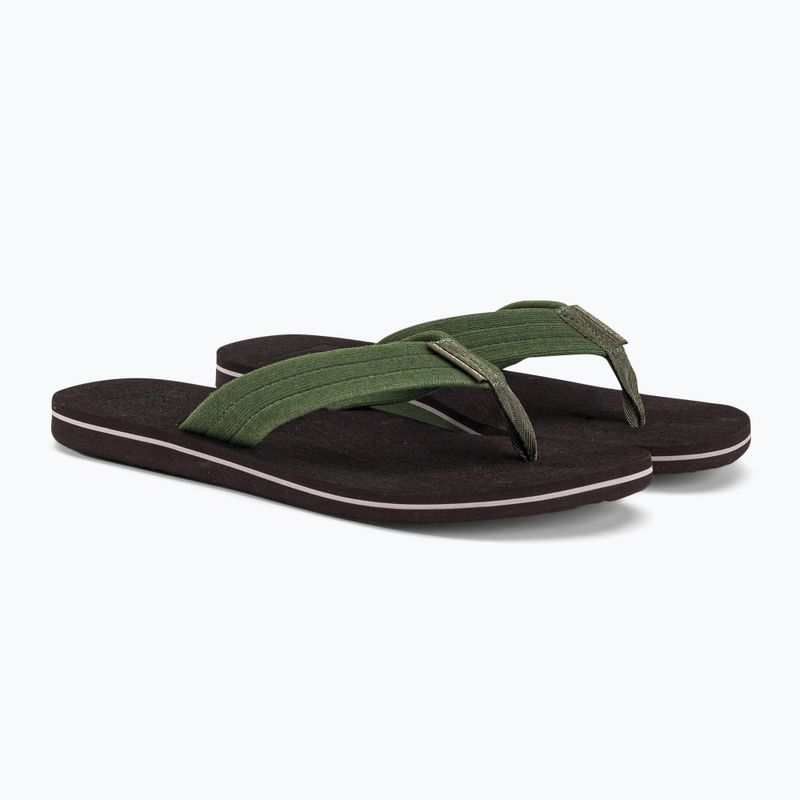 Japonki męskie Quiksilver Molokai Layback Textured brown/brown/green 4
