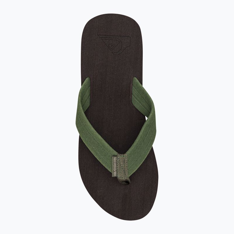 Japonki męskie Quiksilver Molokai Layback Textured brown/brown/green 6