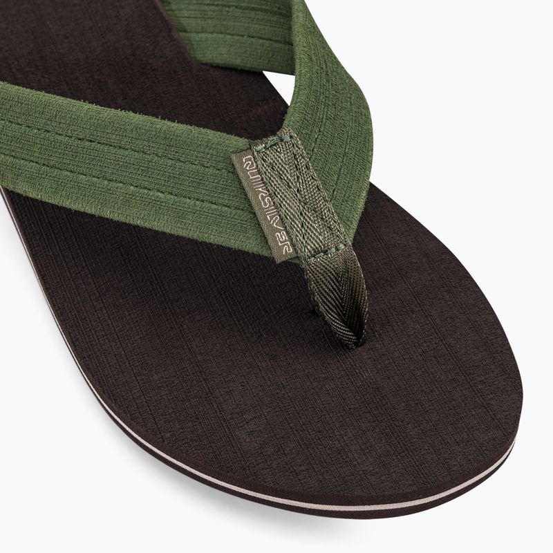 Japonki męskie Quiksilver Molokai Layback Textured brown/brown/green 7