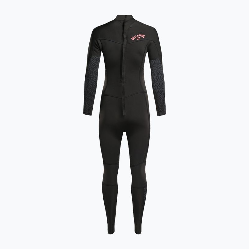 Pianka do pływania damska Billabong 3/2 mm Synergy Back Zip wild black 3