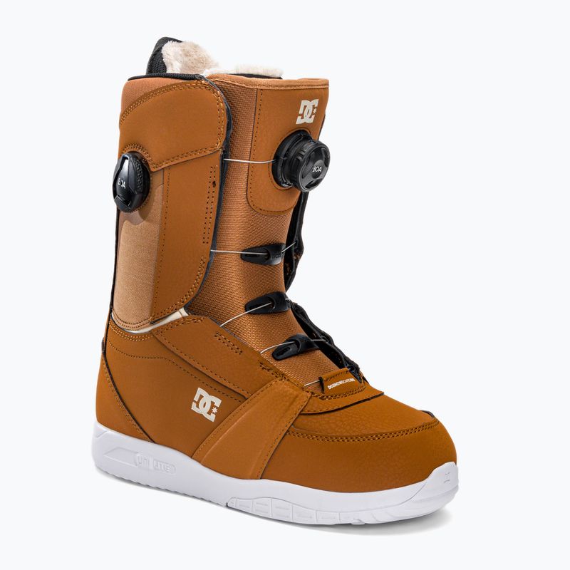 Buty snowboardowe damskie DC Lotus W choco brown/off white