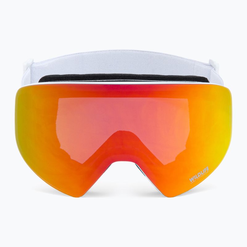 Gogle snowboardowe VonZipper Encore white gloss/wildlife fire chrome 2