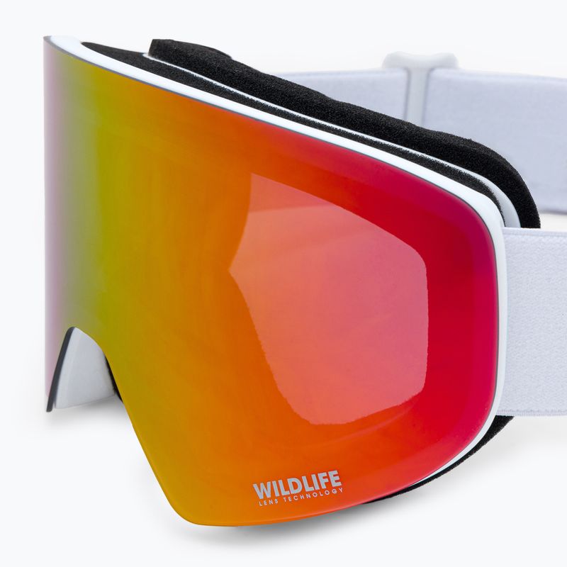 Gogle snowboardowe VonZipper Encore white gloss/wildlife fire chrome 5
