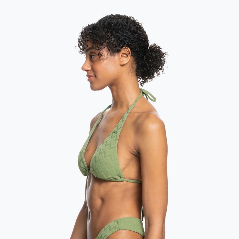 Góra od stroju kąpielowego ROXY Current Coolness Elongated Triangle loden green 5