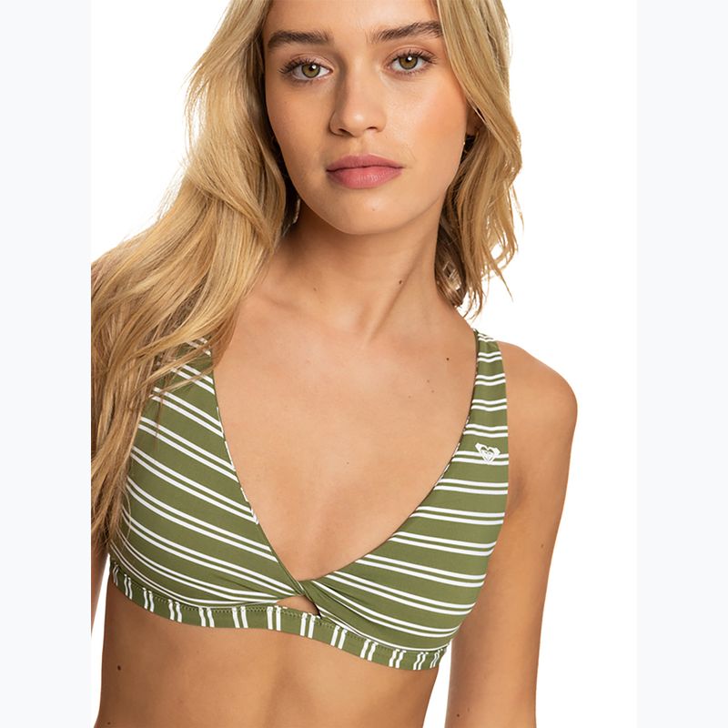 Góra od stroju kąpielowego ROXY Retro Revo Twist Bra loden green surfrider spirit s 14