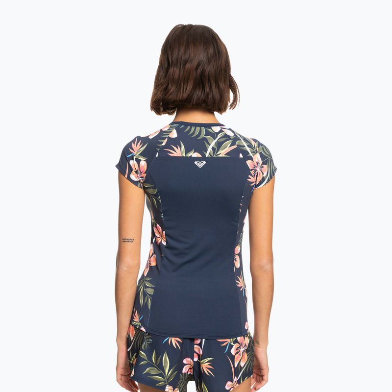 Koszulka do pływania damska ROXY Printed mood indigo tropical depht 5