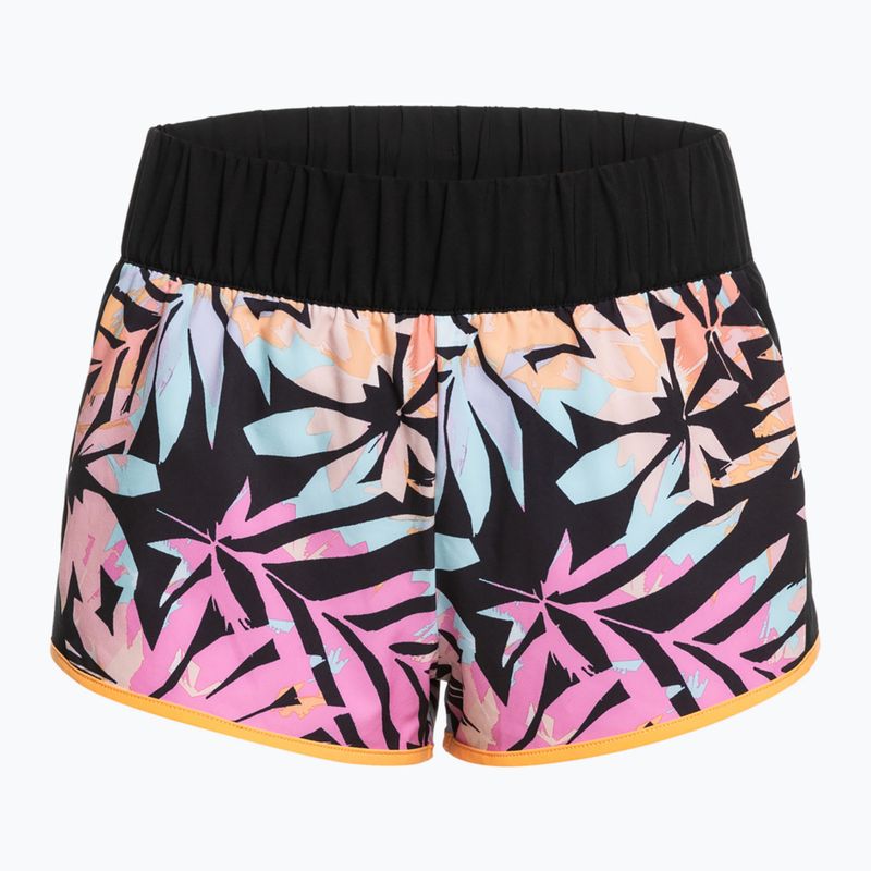 Szorty kąpielowe damskie ROXY Active anthracite zebra jungle