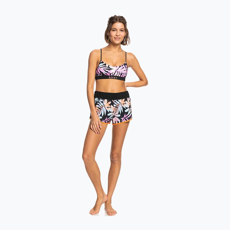 Szorty kąpielowe damskie ROXY Active anthracite zebra jungle 3
