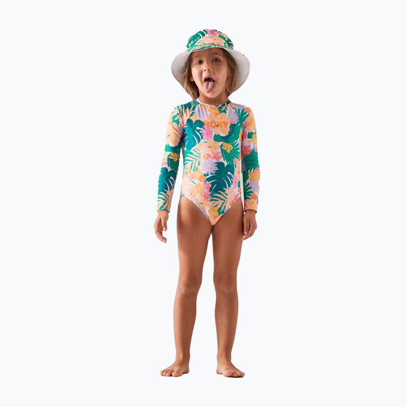Strój kąpielowy jednoczęściowy dziecięcy ROXY Paradisiac Island mint tropical trails 4