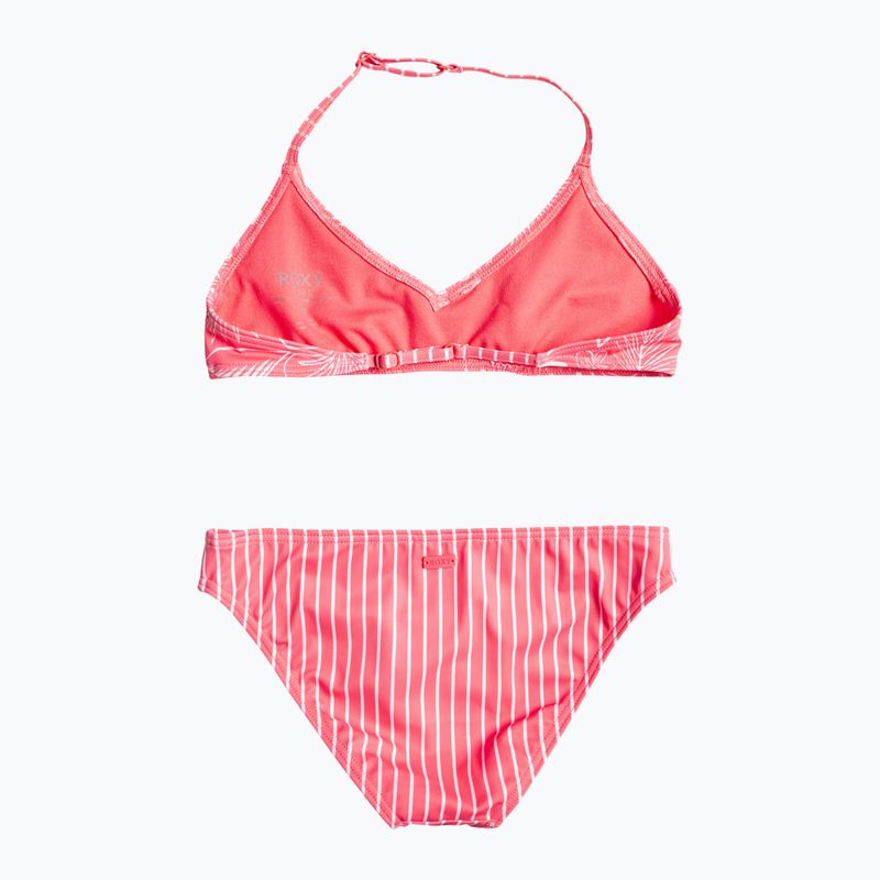 Strój kąpielowy dwuczęściowy dziecięcy ROXY Vacay For Life Triangle Bra Set sunkissed coral tropical tide 2