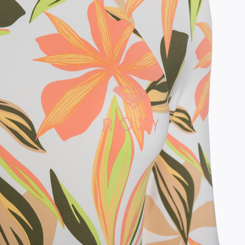 Strój kąpielowy jednoczęściowy damski ROXY Print Mix Solid bright white subtly salty flat 3