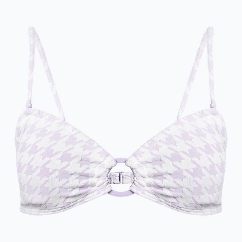 Góra od stroju kąpielowego ROXY Check It Bandeau purple rose