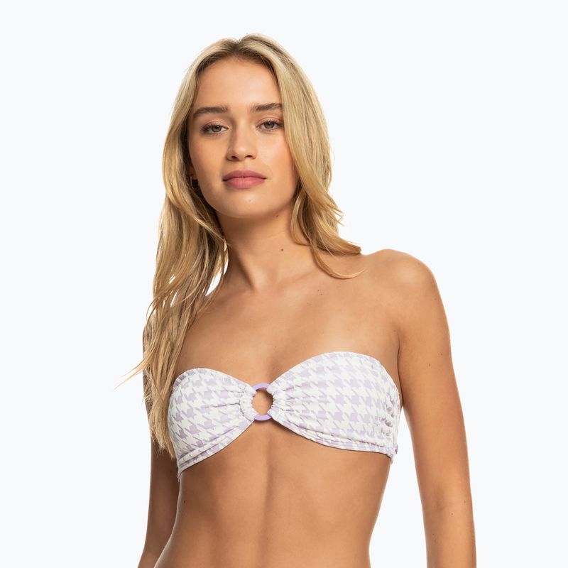 Góra od stroju kąpielowego ROXY Check It Bandeau purple rose 4